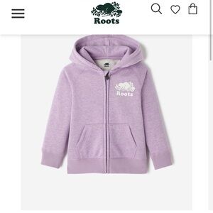 Roots Kids Pink Zip-Up Hoodie